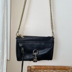 Rebecca Minkoff Mini MAC- Black w/ Gold Hardware